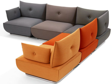 DUNDER - Sectional fabric sofa by Blå Station - view 2
